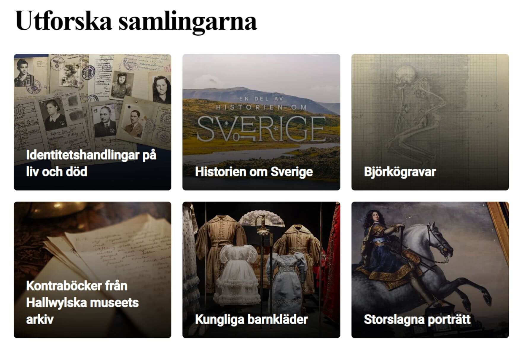 Statens Historiska Museer digital archive