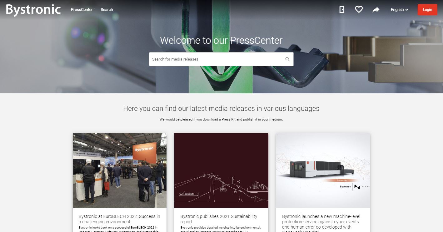 Bystronic's PressCenter