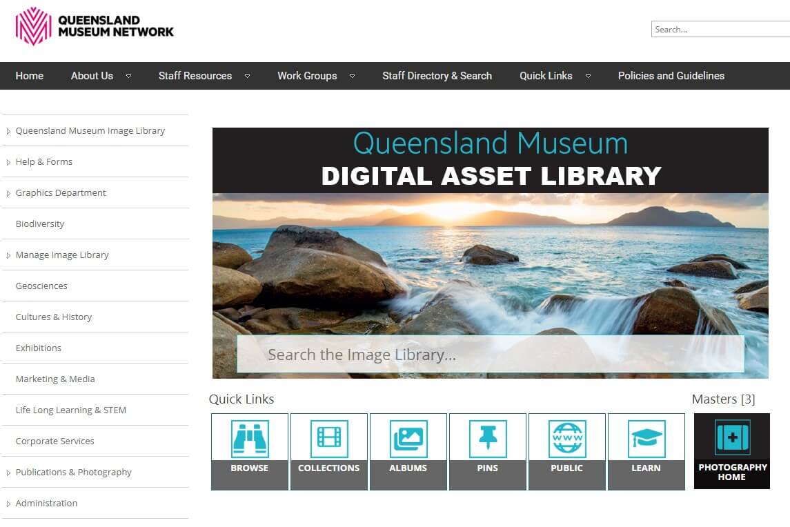 Queensland Museums Digital Asset Library