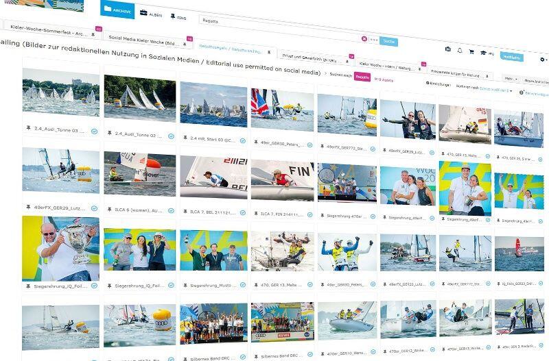 Screenshot of Kieler Woche's Fotoware DAM